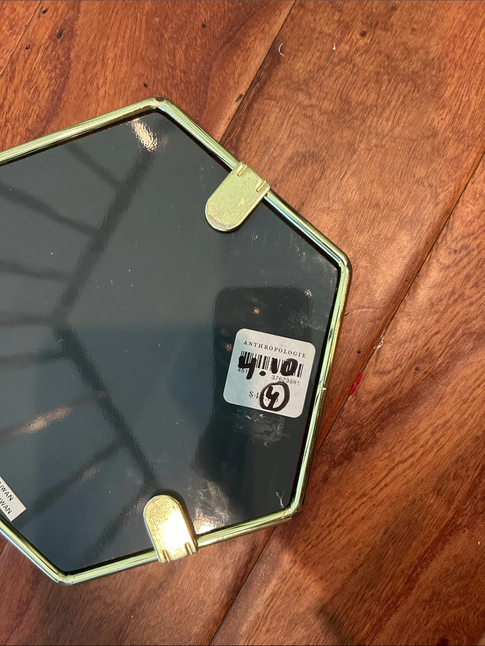 NWT Anthropologie Mini Hexagon Mirror